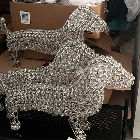 Handmade Other - CRYSTAL BLING DACHSHUND Life size STATUE